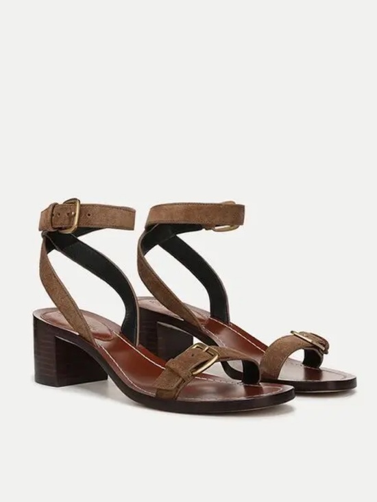Veronica Beard Shoes - New Veronica Beard Elia Ankle Strap Sandal Hazelwood Sz 8.5